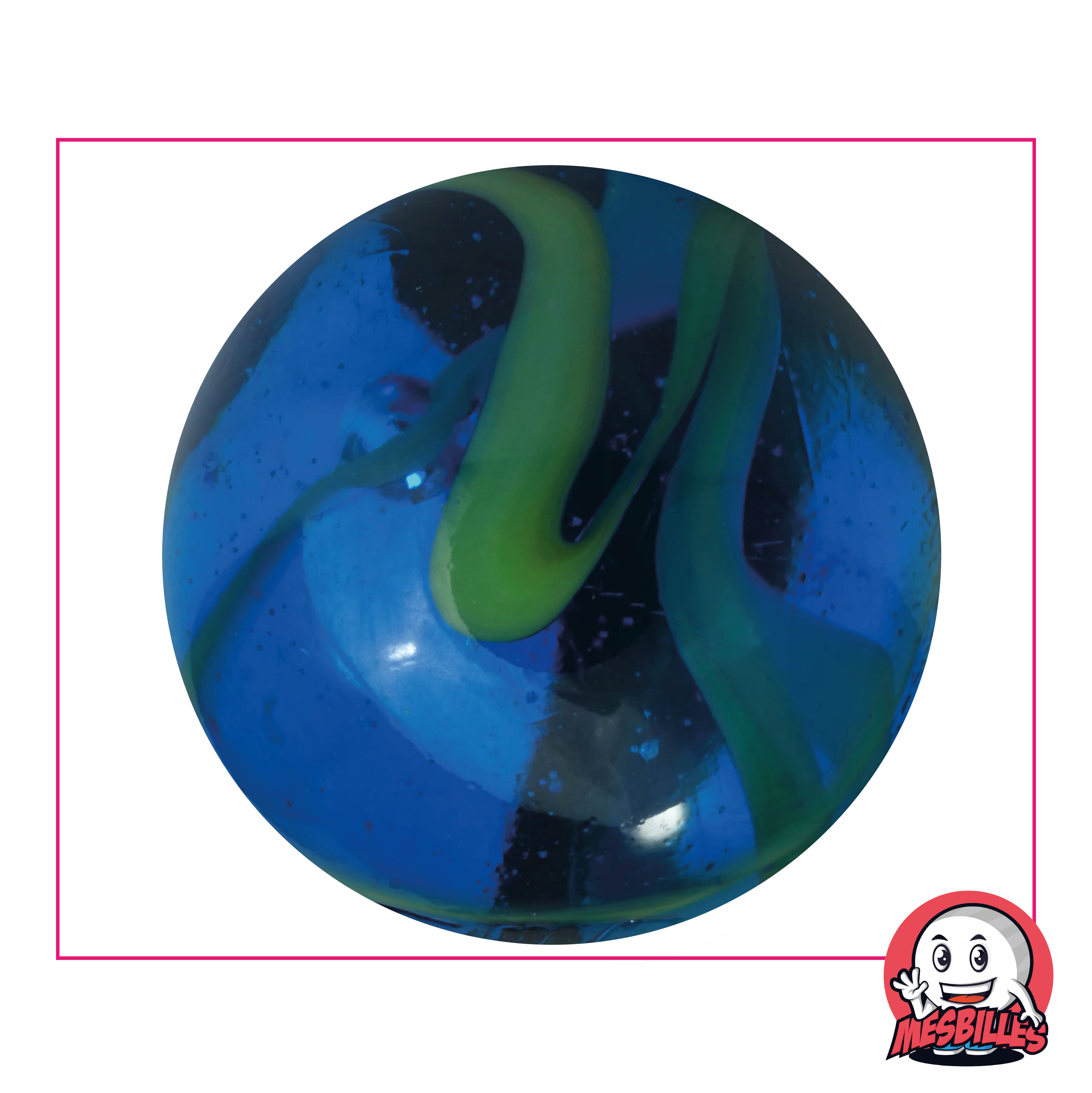 mesbilles - 25 Billes Porcelaine Bleu - Bille en Verre 16 mm mesbilles - 25 Billes Porcelaine Bleu - Bille en Verre 16 mm