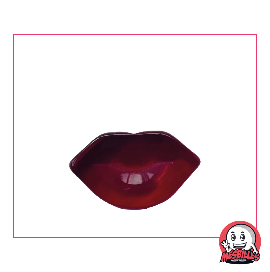 Bille Extra-plate Kiss Rouge - Le feu des Billes Formes Bille Extra-plate Kiss Rouge - Le feu des Billes Formes
