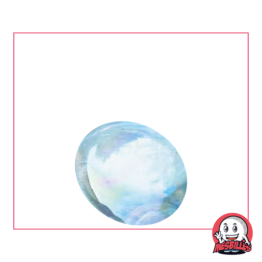 1 flacher Marmor, 30 mm, schillernder Kristall