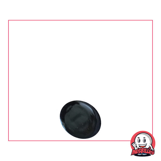 1 flacher Marmor 12 mm, schwarze Perle