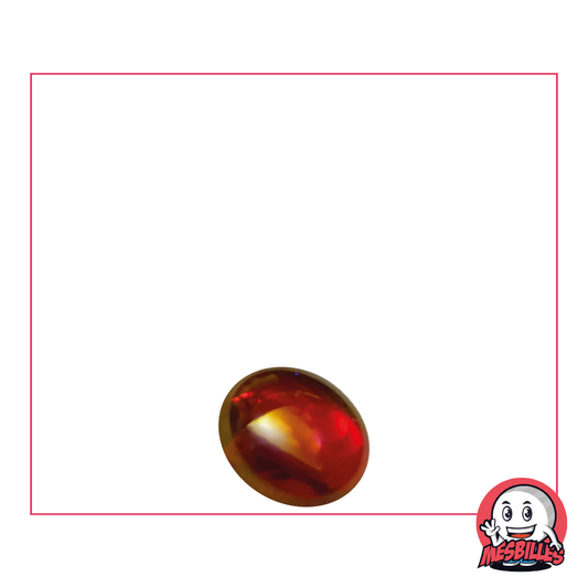 1 Flat Marble 12 mm Iridescent Red