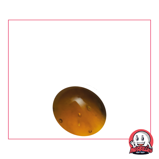 1 flache Marmor-Lupe, 18 mm, bernsteinfarben
