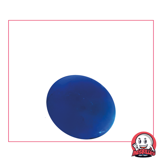 1 blauer Perlen-Flachmarmor 30 mm