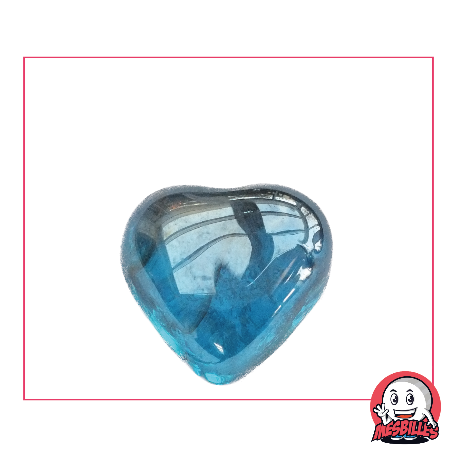 Bille Coquillage Bleu-Intense | Billes Forme Plate Bille Coquillage Bleu-Intense | Billes Forme Plate