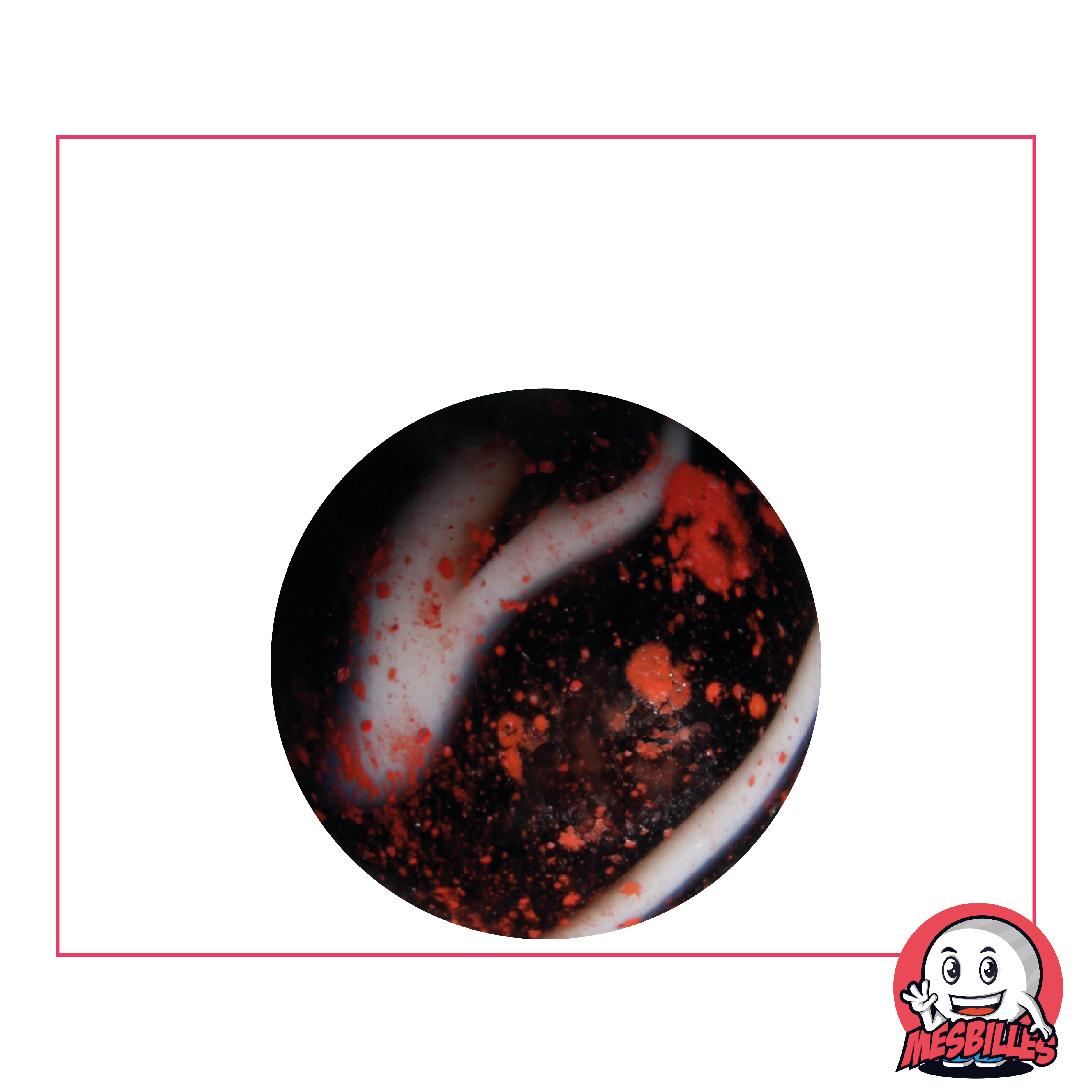 mesbilles - 4 Calots Billes Perle Noir - Bille en Verre 25 mm mesbilles - 4 Calots Billes Perle Noir - Bille en Verre 25 mm