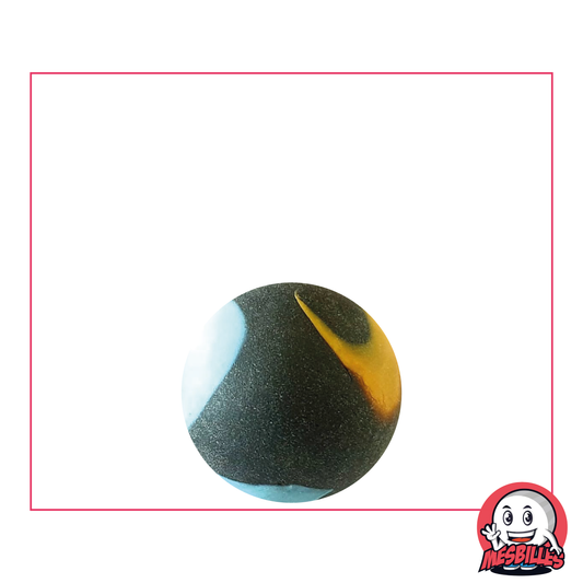 1 Black Frosted Marble 16 mm