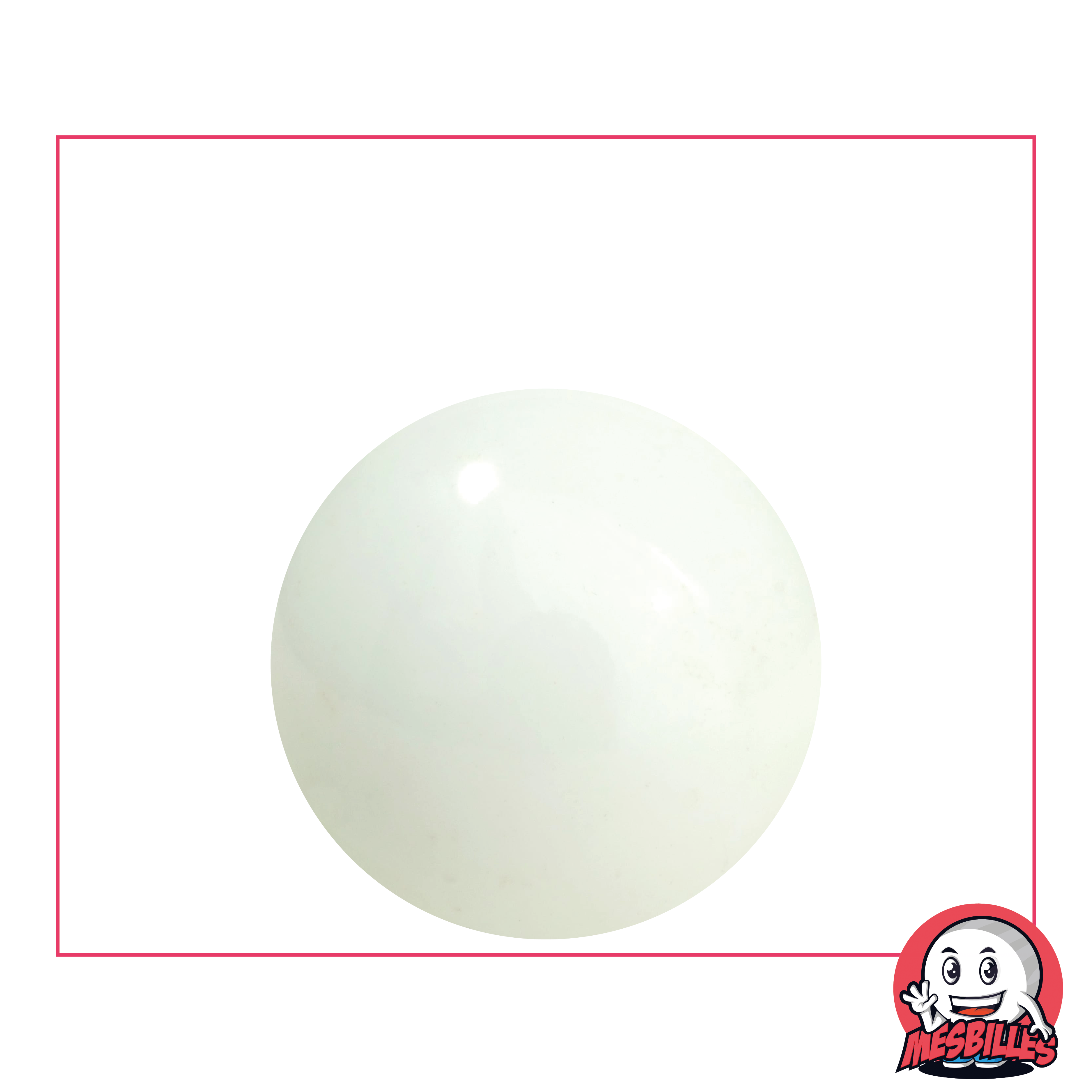 Sachet de 5 billes Perle blanche Sachet de 5 billes Perle blanche