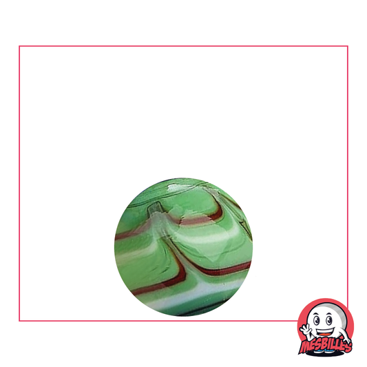 1 Green Spider Marble 16 mm