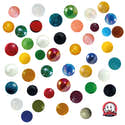 10 Billes En Verre Dino - 9 Billes Standard + 1 Calot Plus Gros - Jeu De Billes Pour Collection Ou Jeu - 5