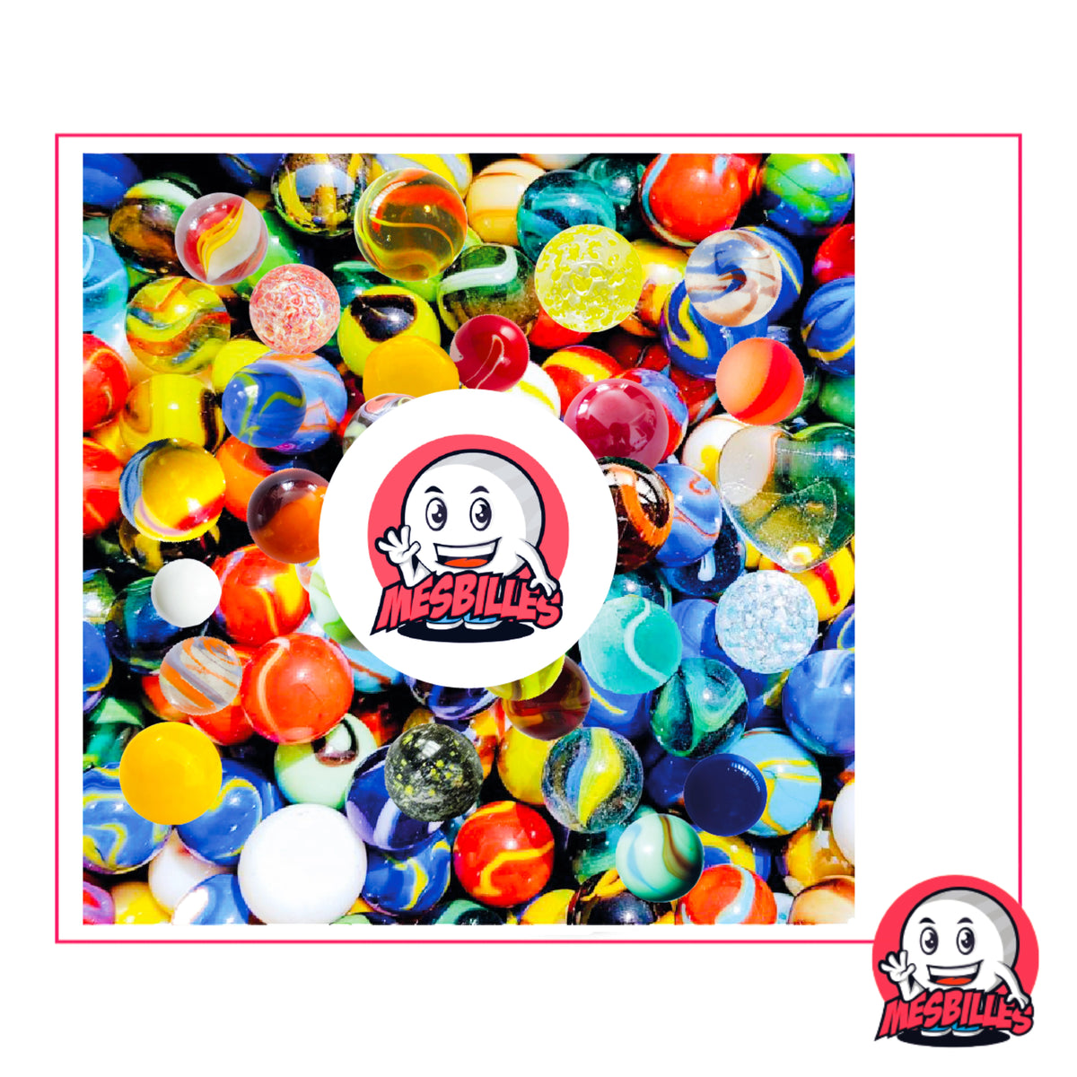 Mesbilles Billes Œuf En Verre - 15 Billes Multicolores 16 Mm - Forme Ovoïde Rayée