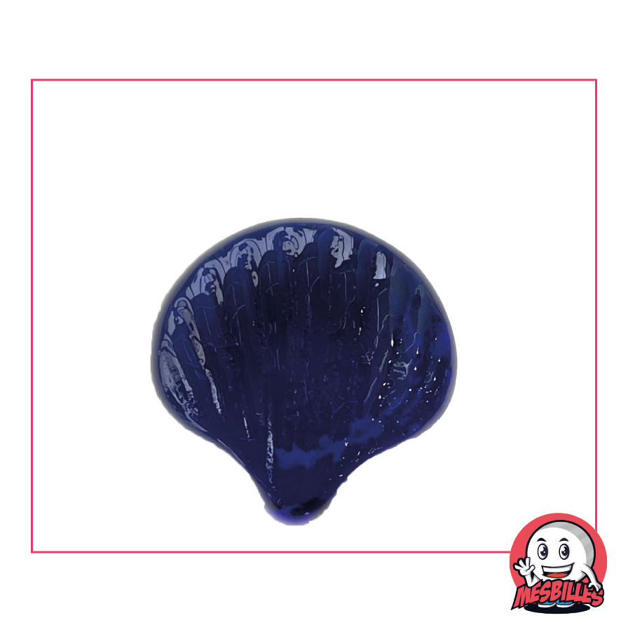 Bille Coquillage Bleu-Nuit en Verre Translucide - Collection et Jeu Époustouflants - MesBilles