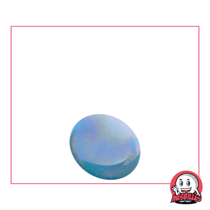 1 Flat Marble 18 mm Glossy Light Blue
