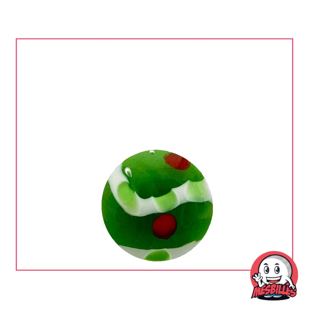 1 Art Jewelry Bead Green 16 mm