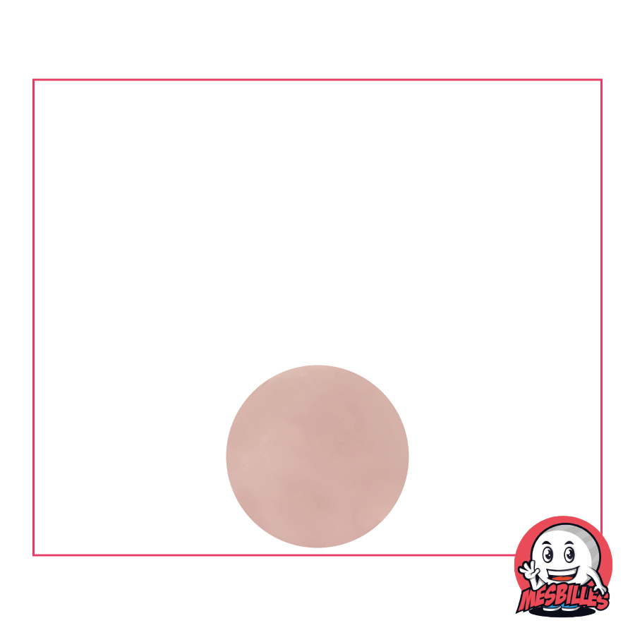 1 Light Pink Magnifying Glass 10 mm