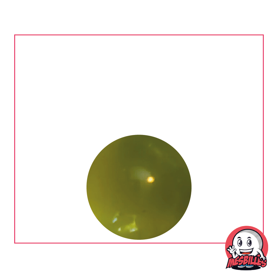 1 Bille Loupe Vert-Jaune 16 mm