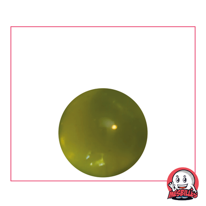 1 Bille Loupe Vert-Jaune 22 mm