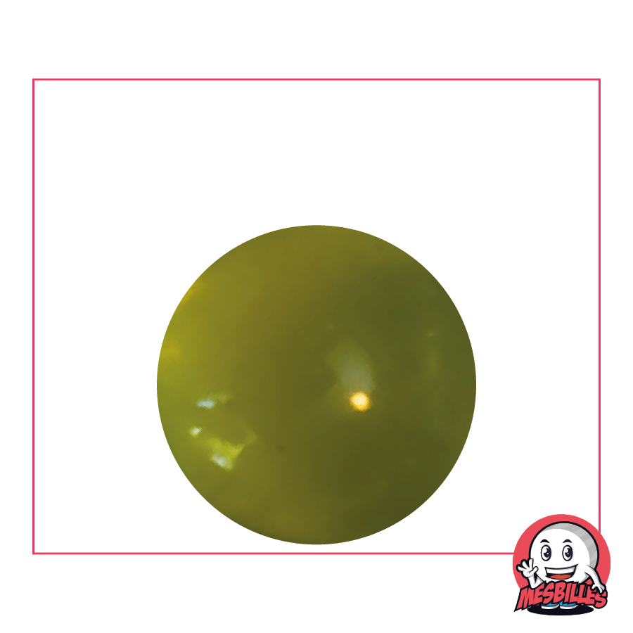 1 Bille Loupe Vert-Jaune 25 mm