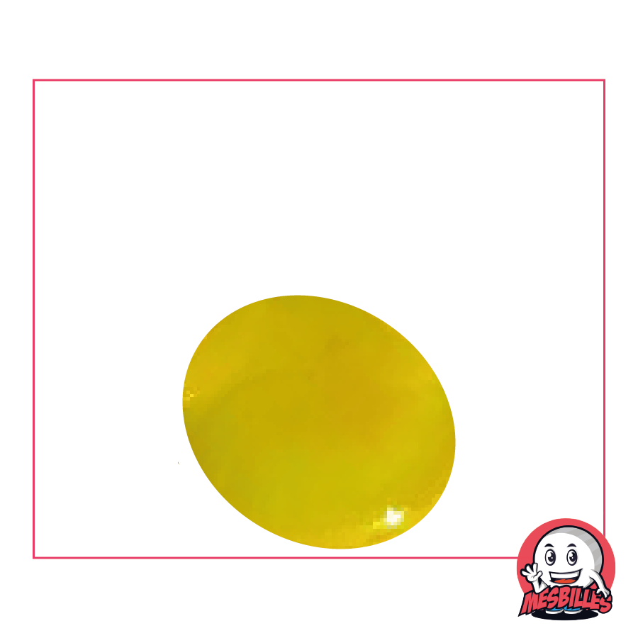 1 Flat Marble 30 mm Glossy Yellow