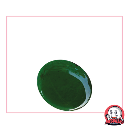 1 Flat Marble Magnifying Dark Green 30 mm