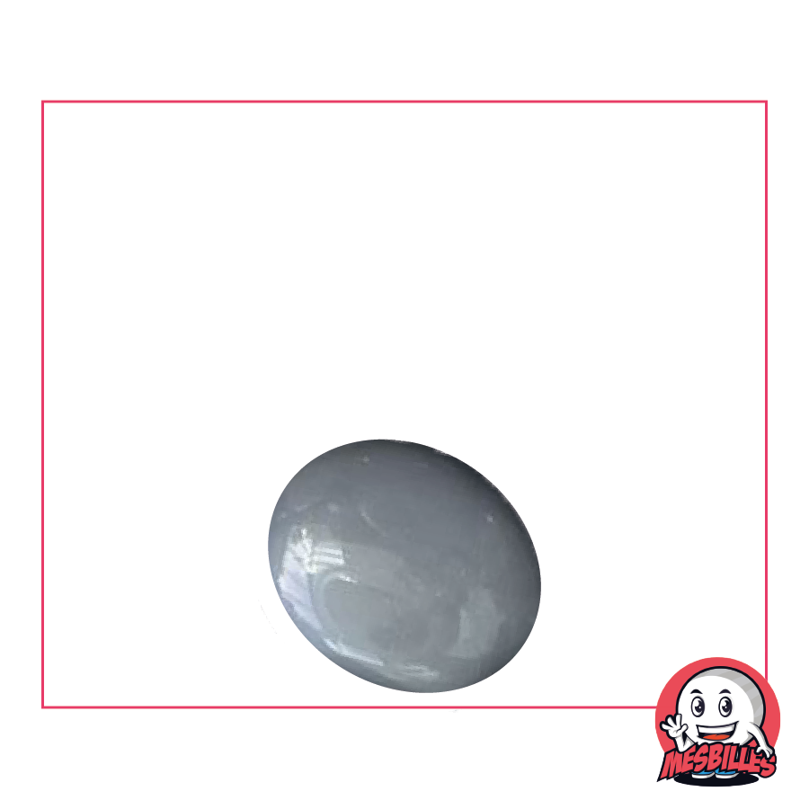 1 Flat Marble 18 mm Pearl Gray