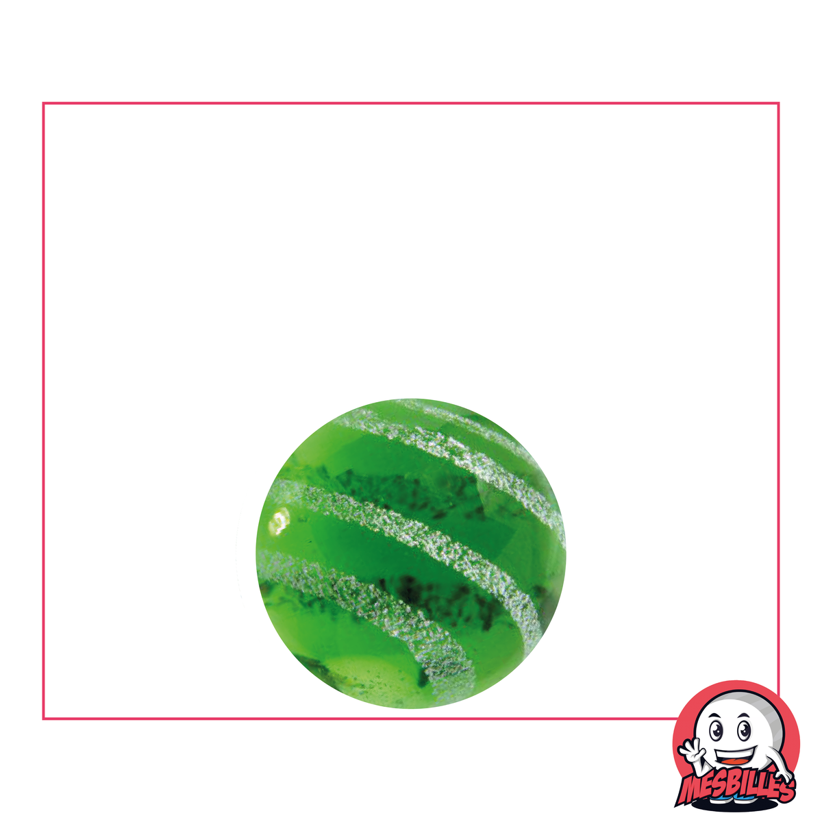 Bille Art Hawaï Vert 16 mm | Bille d'Art Unique à Acheter Bille Art Hawaï Vert 16 mm | Bille d'Art Unique à Acheter
