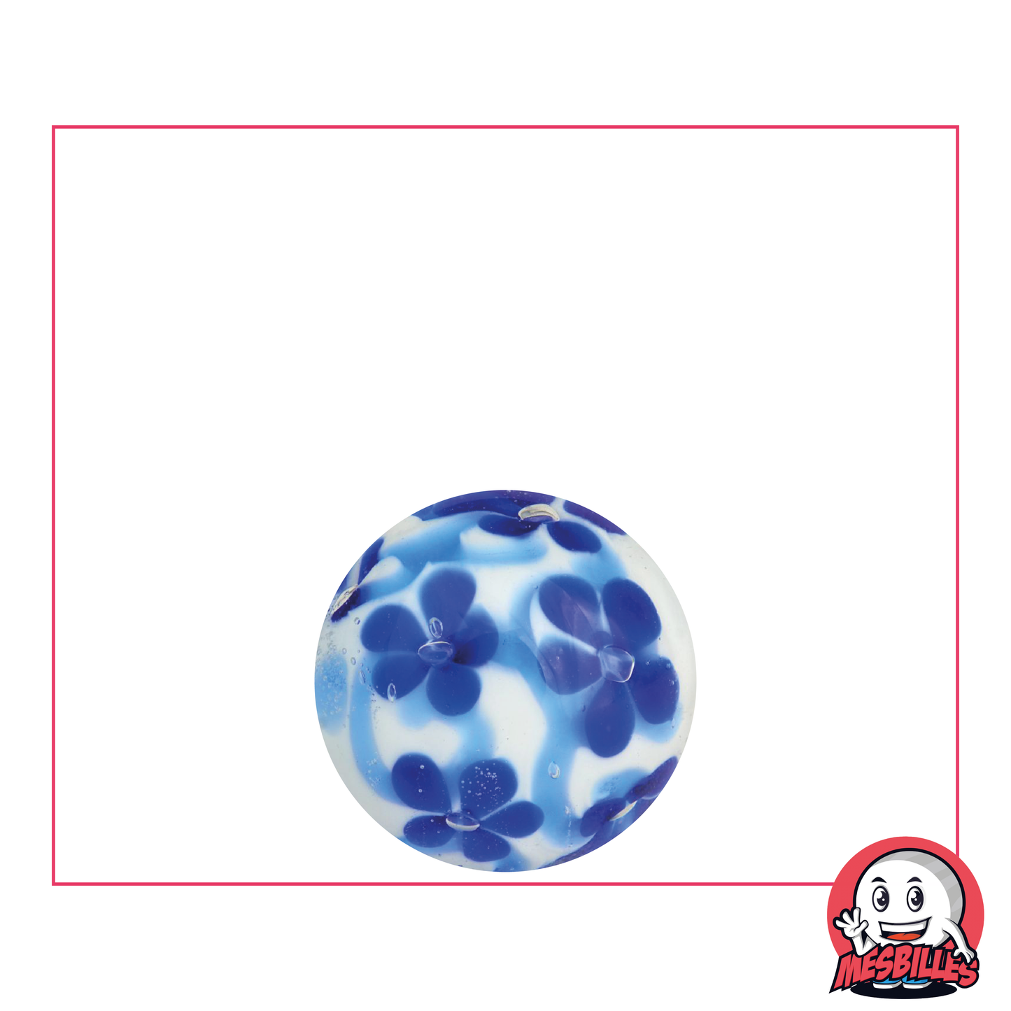 1 Marble Art Daisy Blue 16 mm