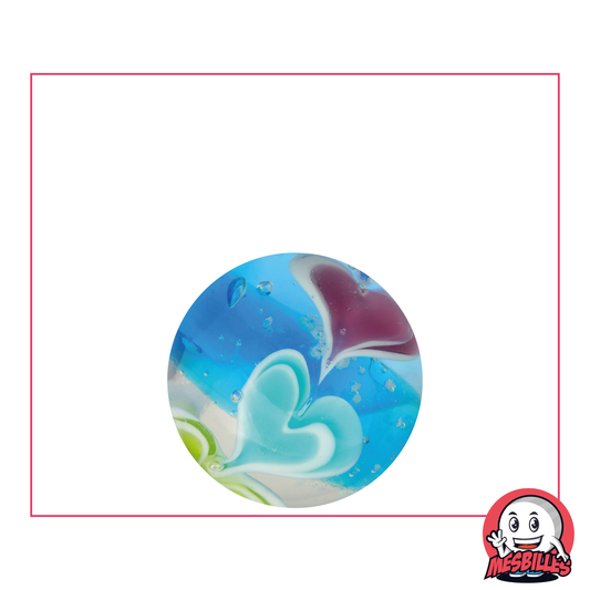 1 Art Ice Cream Marble Blue 22 mm