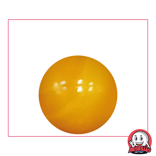  Bille Perle 25 mm - Verre Opaque Orange Vibrant - MesBilles
