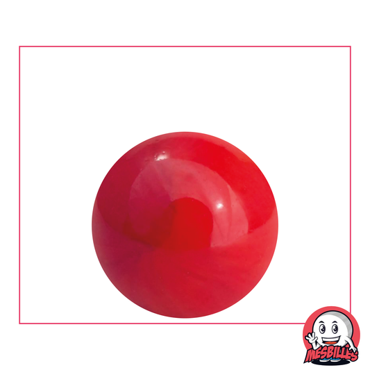 1 Bille Rouge Perle 25 mm