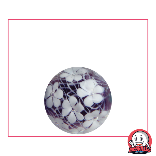 1 Purple Floral Carpet Art Marble 22 mm