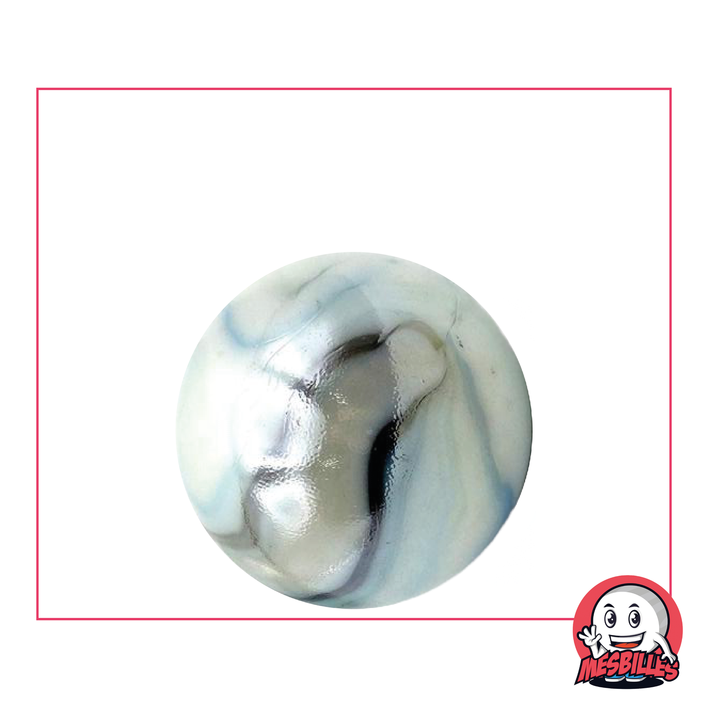 1 White Tiger Marble 25 mm