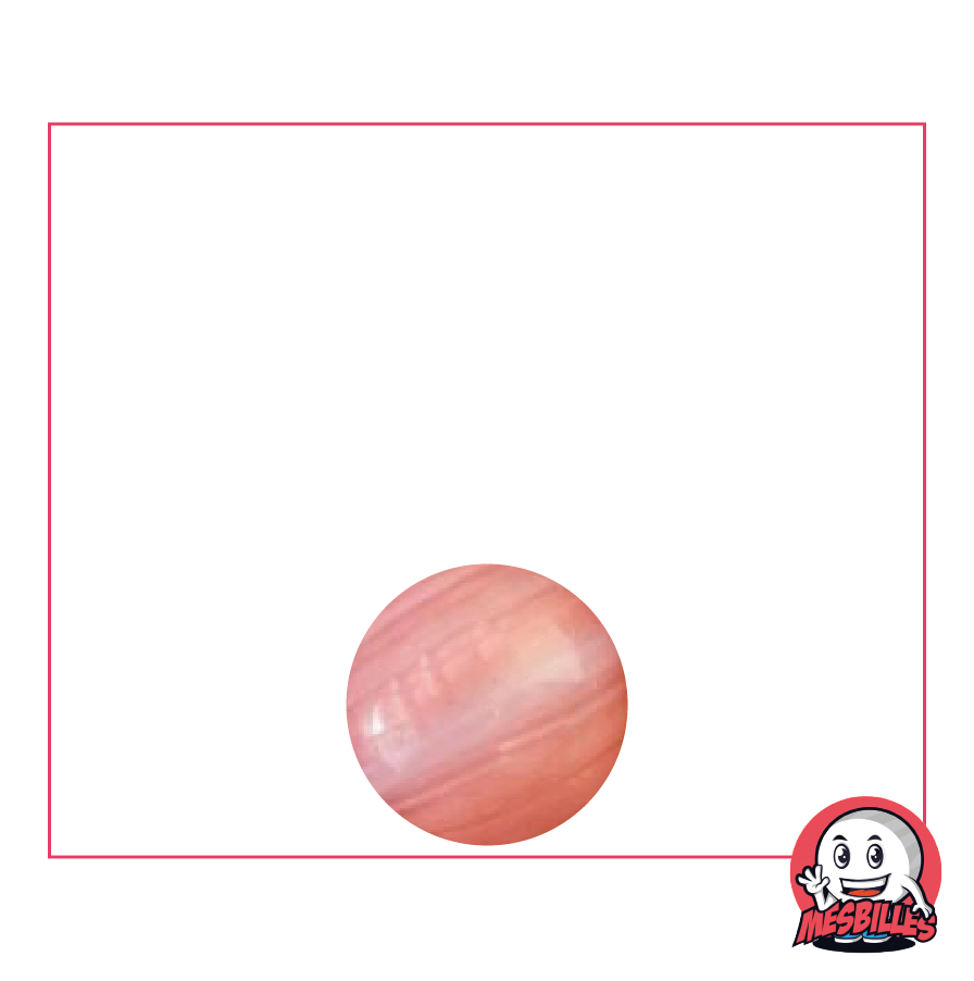 1 Pink Lollipop Marble 10 mm