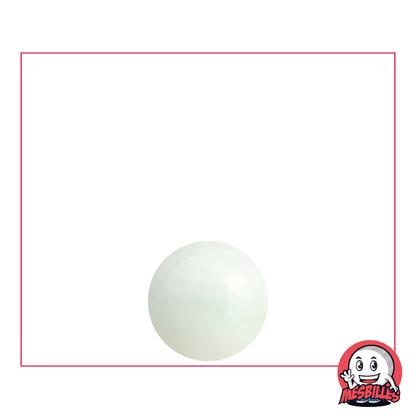 1 Bille Perle Blanc 10 mm