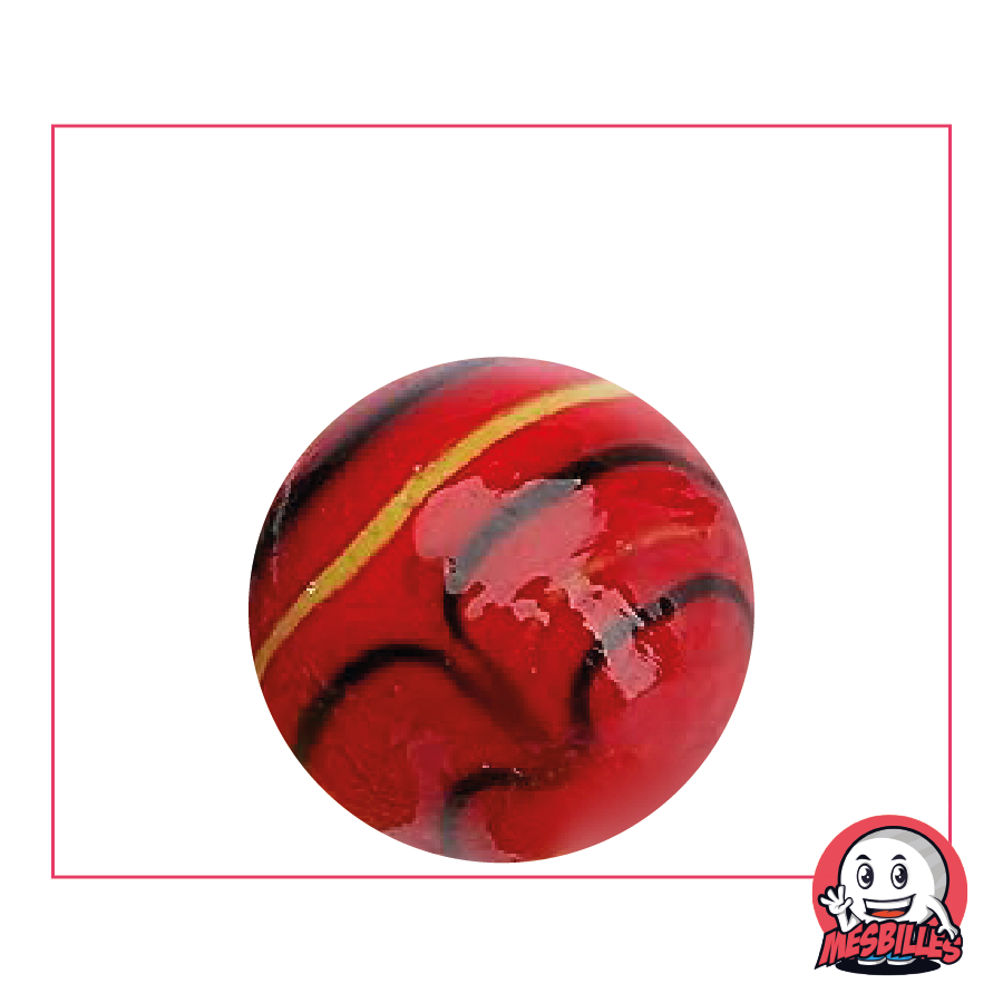 1 Bille Spider Rouge 25 mm