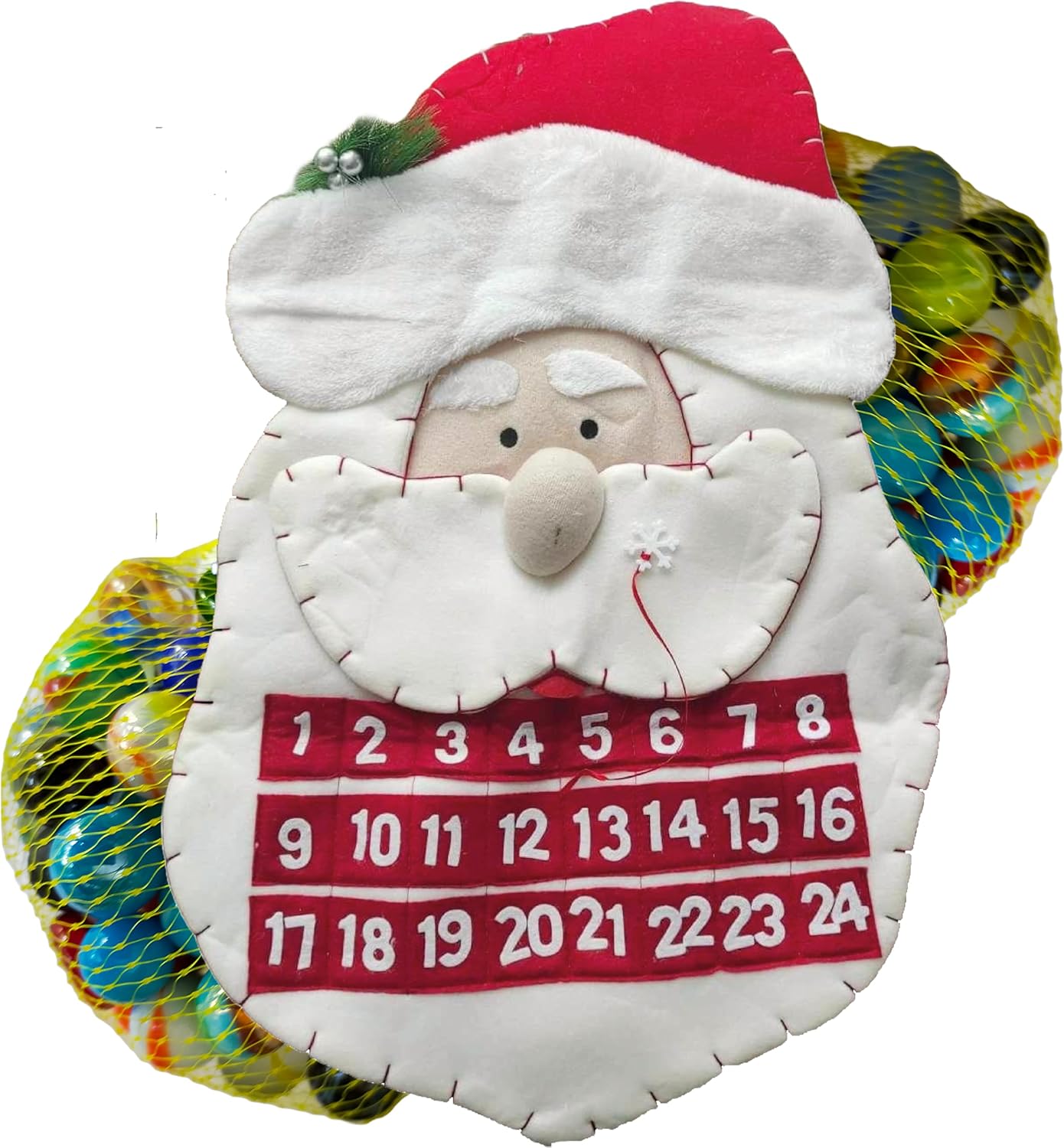 Calendrier de l'avent : 48 Billes, Edition limitée Calendrier Père Noël